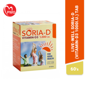 Live-Well Soria-D (Vitamin-D3 1000 I.U.)