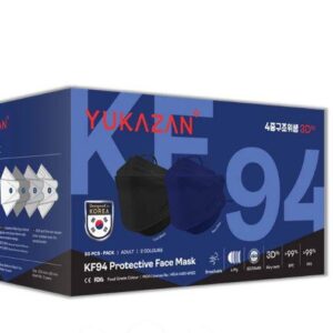 Yuka Zan KF94 Protective Face Mask (Navy Blue/Cool Black)