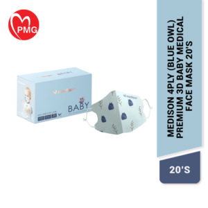Medison 4Ply Premium 3D Baby Medical Face Mask 20s (Box)