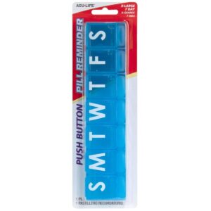 Acu-Life Push Button Pill Reminder X-Large 7 Day