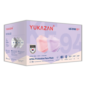 Yuka Zan KF94 Protective Face Mask (Lavender/Peach)