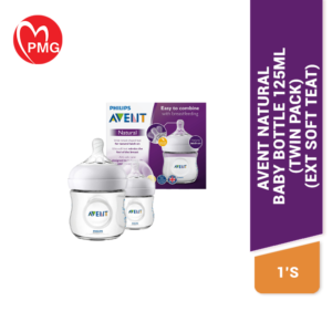 Avent Natural Baby Bottle 125ml (Twin Pack ) (Est Soft Teat )