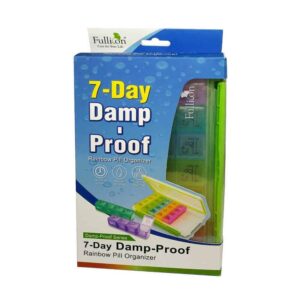 Fullicon 7-Day Moisture-Proof Rainbow Pill Organizer DP004
