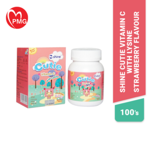 Shine Cutie Vitamin C with Lysine Chewable Tablet (Strawberry flavour)